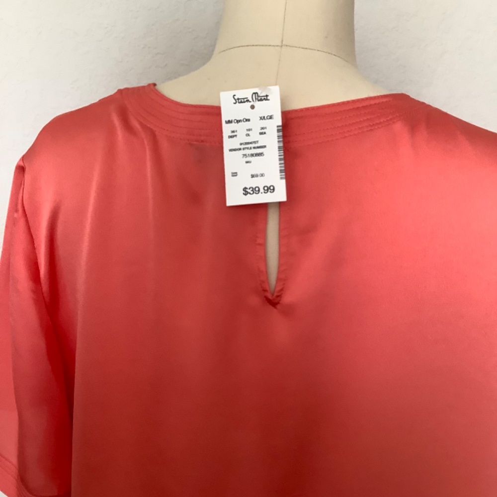 Vince Camuto peachy pink XL new w tag - Picture 3 of 3